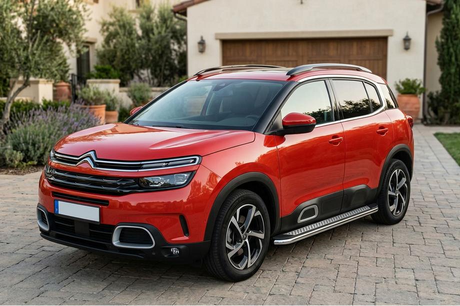 Citroen C5 Aircross 2017–2025 Stranske stopnice Maydos V2 (2 kosa, aluminij/nerjaveče jeklo) Image