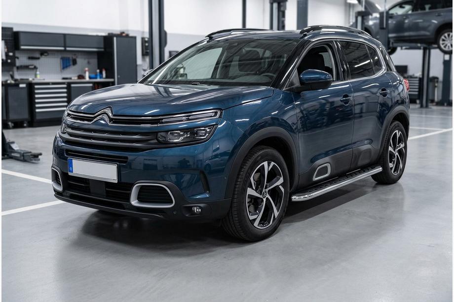 Citroen C5 Aircross 2017–2025 Stranske stopnice Maydos V1 (2 kosa, aluminij / nerjavno jeklo) Image