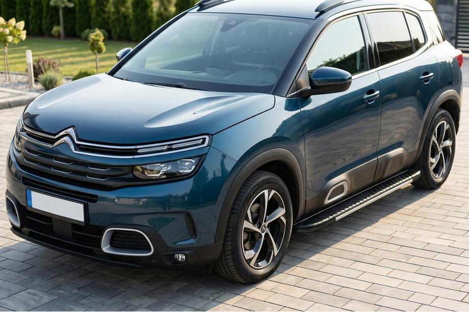 Citroen C5 Aircross 2017–2025 Bočne stopnice Bosphore Grey (2 kosa, aluminij) Image