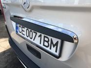 Mercedes Citan 2013–2021 Kromirana letvica nad registrsko tablico (nerjaveče jeklo) fotografija 4