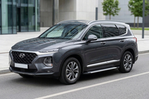 Hyundai Santa Fe 4 2018–2023 Stranske stopnice Line (2 kosa, aluminij) fotografija 1