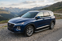 Hyundai Santa Fe 4 2018–2023 Stranske stopnice Tayga Grey (2 kos, aluminij) fotografija 1