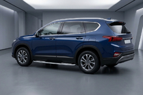 Hyundai Santa Fe 4 2018–2023 Bočne stopnice Tayga V2 (2 kosa, aluminij) fotografija 1