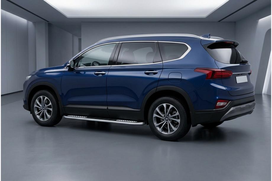 Hyundai Santa Fe 4 2018–2023 Bočne stopnice Tayga V2 (2 kosa, aluminij) Image