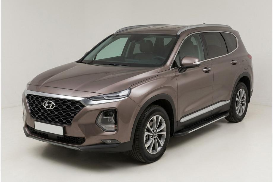 Hyundai Santa Fe 4 2018–2023 Bočne stopnice Bosphore Grey (2 kosa, aluminij) Image