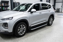 Hyundai Santa Fe 4 2018–2023 Stranske stopnice Duru (2 kos, aluminij) fotografija 1