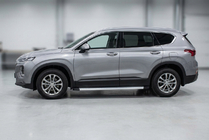Hyundai Santa Fe 4 2018–2023 Bočne stopnice Maya V2 (2 kosa, aluminij) fotografija 1
