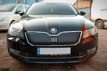 Skoda Superb 2015–2024 Zimska maska za mrežo hladilnika (2015-2019, zgornja) fotografija 2