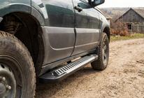 Chevrolet Niva 1998–2020 Stranske stopnice Line (2 kosa, aluminij) fotografija 1