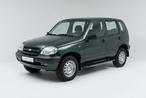 Chevrolet Niva 1998–2020 Bočne stopnice Bosphore Grey (2 kosa, aluminij) fotografija 1