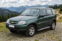 Chevrolet Niva 1998–2020 Stranske stopnice Maydos V2 (2 kosa, aluminij/nerjavno jeklo) fotografija 1