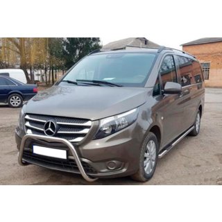 Prednji zaščitni lok WT006 (nerjaveče jeklo) Mercedes Vito/V-razred W447 2014– fotografija 3