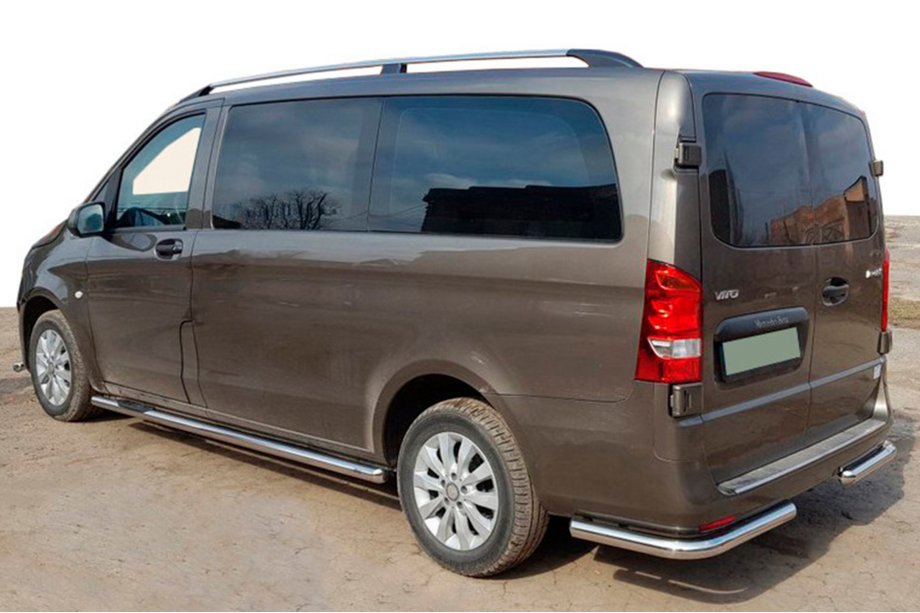 Mercedes Vito/V-razred W447 2014– Zadnja vogalna zaščitna cev AK003 (nerj.) Image