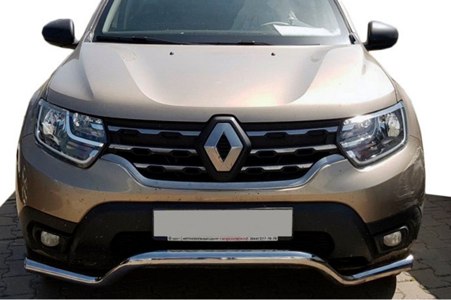 Dacia Duster 2018–2024 Sprednji zaščitni lok WT008 (nerjavno jeklo) Image