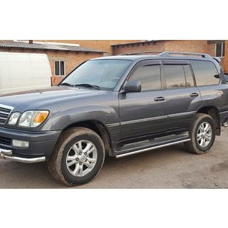 Zaščita bočnih pragov (2 kos, nerjaveče jeklo) Lexus LX470 1998–2007 fotografija 2
