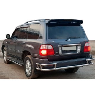 Zadnja zaščitna cev AK009-15 (nerjaveče jeklo) Lexus LX470 1998–2007 fotografija 1