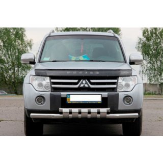 Sprednji zaščitni lok ST015-13 (nerjaveče jeklo) Mitsubishi Pajero Wagon IV 2006–2021 fotografija 1