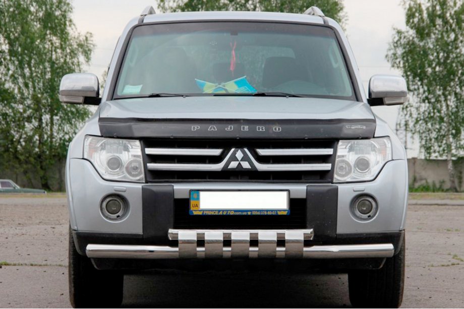 Mitsubishi Pajero Wagon IV 2006–2021 Sprednji zaščitni lok ST015-13 (nerjaveče jeklo) Image