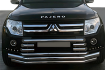 Mitsubishi Pajero Wagon IV 2006–2021 Prednji zaščitni lok ST015-9 (nerjaveče jeklo) fotografija 1