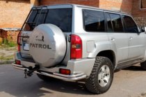 Nissan Patrol Y61 1997–2011 Zadnji zaščitni lok AK005-3 (nerjaveče jeklo) fotografija 4