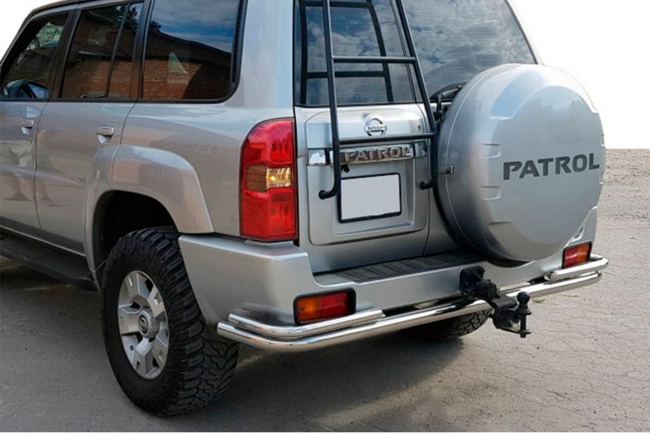 Nissan Patrol Y61 1997–2011 Zadnji zaščitni lok AK005-3 (nerjaveče jeklo) Image