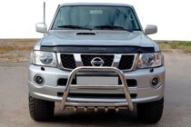 Nissan Patrol Y61 1997–2011 Kenguru zaščitni lok QT007 (nerjaveče jeklo) fotografija 1