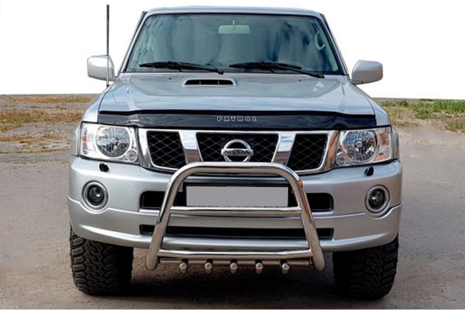 Nissan Patrol Y61 1997–2011 Kenguru zaščitni lok QT007 (nerjaveče jeklo) Image