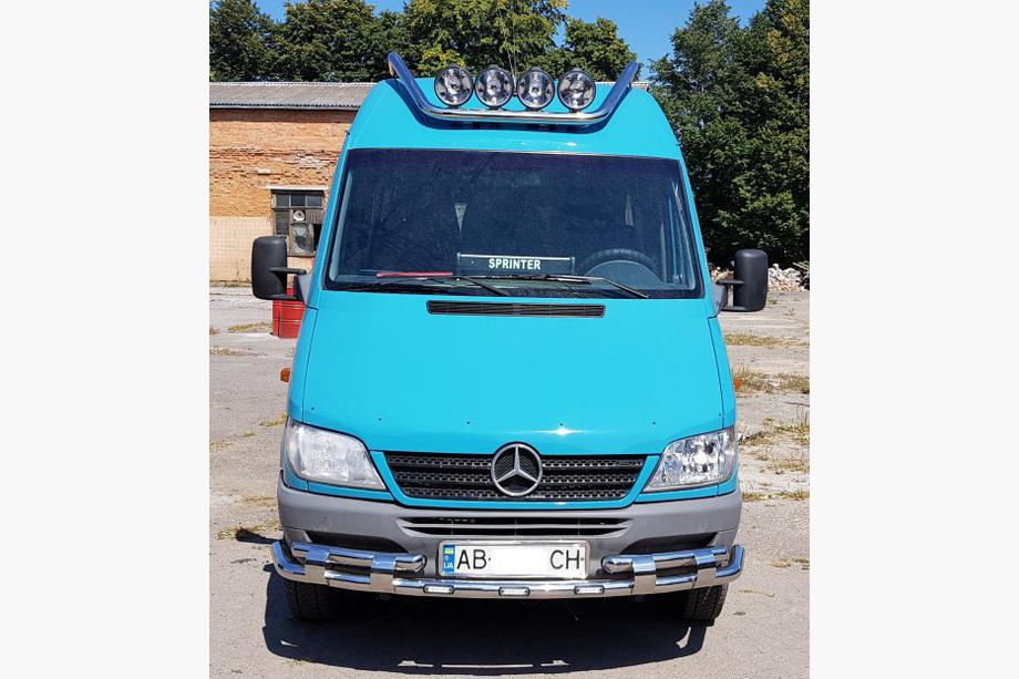 Mercedes Sprinter W901/902/903/904/905 1995–2006 Sprednji zaščitni lok ST015-2 (nerjavno jeklo) 2000–2006 Fotografija 2