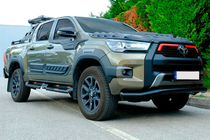 Toyota Hilux 2015– Sprednja zaščitna cev Texas za 2020+ (76 mm, črna) fotografija 3