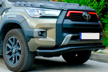 Toyota Hilux 2015– Sprednja zaščitna cev Texas za 2020+ (76 mm, črna) fotografija 2