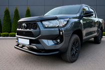 Toyota Hilux 2015– Sprednja zaščitna cev Texas za 2020+ (76 mm, črna) fotografija 1