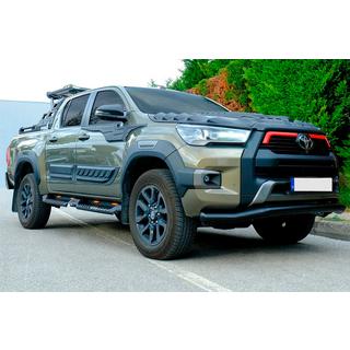 Sprednja zaščitna cev Texas za 2020+ (76 mm, črna) Toyota Hilux 2015– fotografija 3
