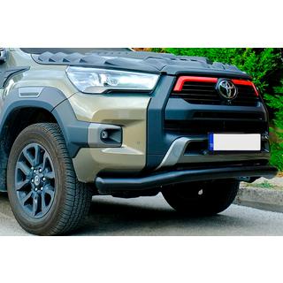 Sprednja zaščitna cev Texas za 2020+ (76 mm, črna) Toyota Hilux 2015– fotografija 2