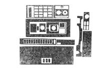 Mercedes T2 (507-814) 1967–1996 Obloge armaturne plošče (Meric) Aluminij fotografija 2