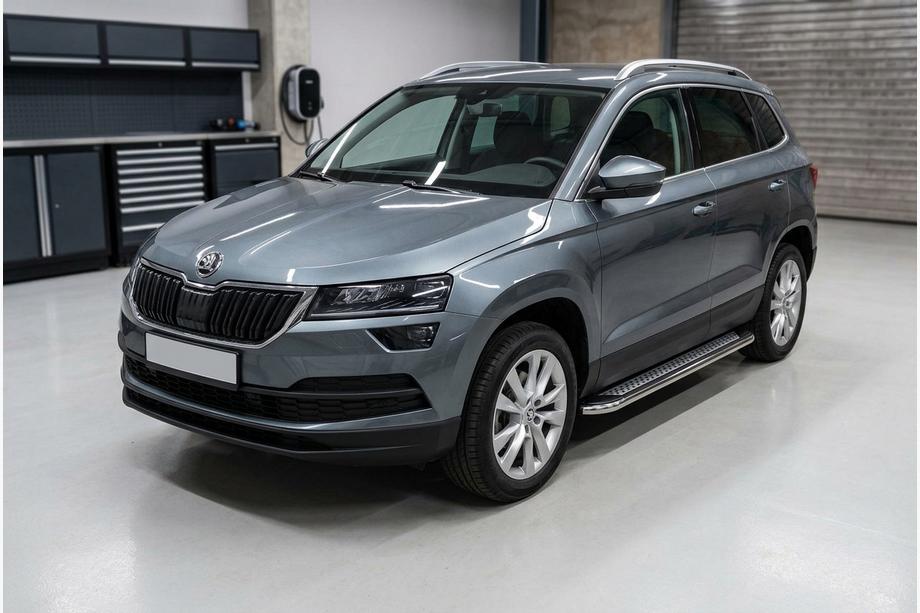 Skoda Karoq 2018– Stranske stopnice Maydos V2 (2 kosa, aluminij/nerjavno jeklo) Image