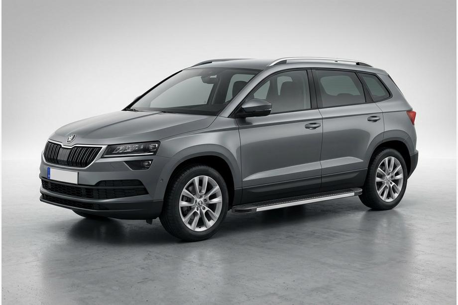 Skoda Karoq 2018– Stranski pragovi Maya V1 (2 kos, aluminij) Image