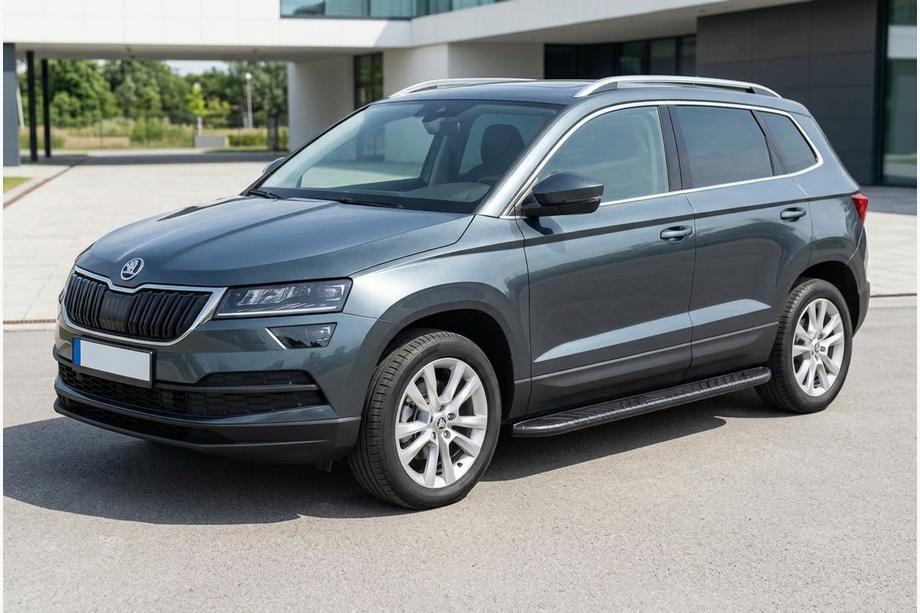 Skoda Karoq 2018– Stranske stopnice Bosphorus Black (2 kosa, aluminij) Image