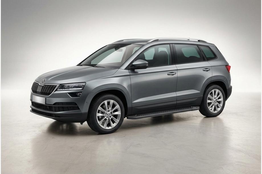 Skoda Karoq 2018– Bočne stopnice Allmond Black (2 kos, aluminij) Image