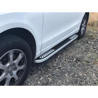 Bočne stopnice Tayga V2 (2 kosa, aluminij) Audi Q5 2008–2017 fotografija 1