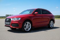 Audi Q3 2011–2019 Stranske stopnice Maya Red (2 kosa, aluminij) fotografija 1