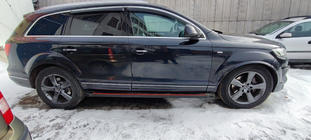 Audi Q7 2005–2015 Stranske stopnice Maya Red (2 kosa, aluminij) fotografija 3
