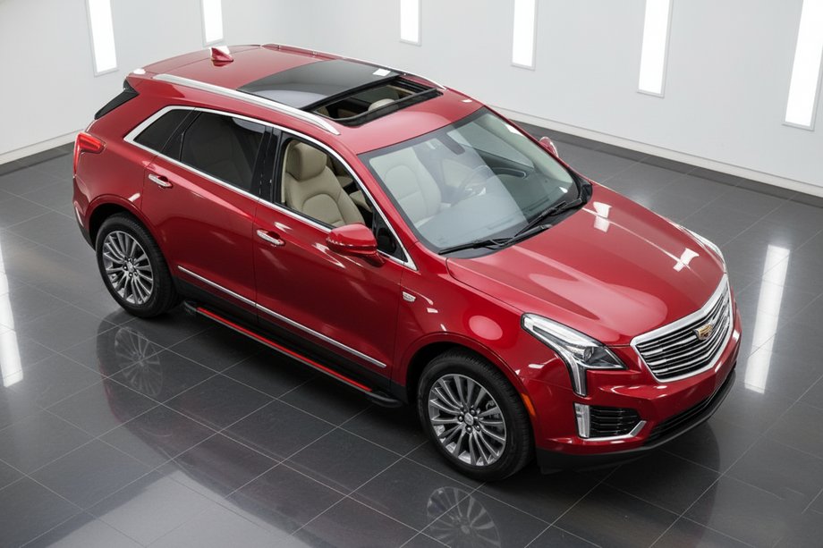 Cadillac XT5 2016– Stranske stopnice Maya Red (2 kosa, aluminij) Image