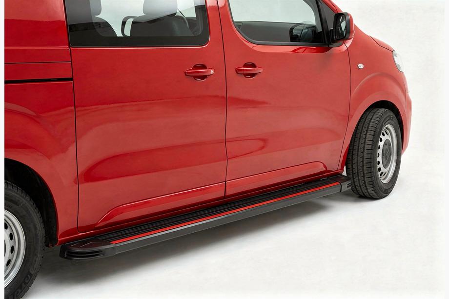 Citroen Jumpy/Dispatch 2017– Stranske stopnice Maya Red (2 kosa, aluminij) Image