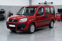 Fiat Doblo I 2005–2010 Stranske stopnice Maya Red (2 kosa, aluminij) fotografija 1