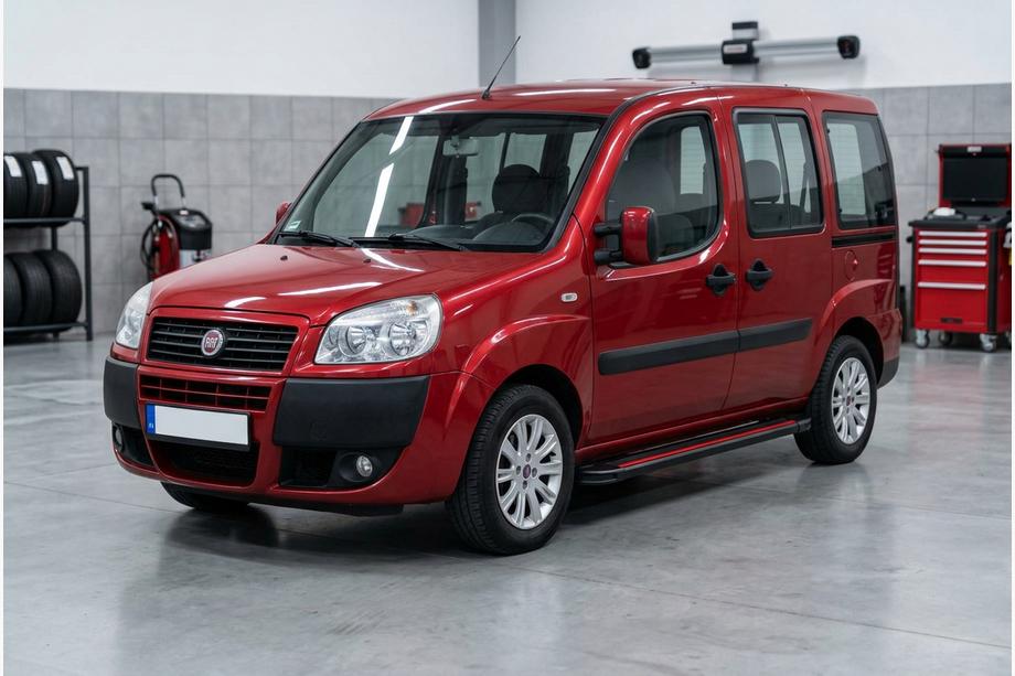 Fiat Doblo I 2005–2010 Stranske stopnice Maya Red (2 kosa, aluminij) Image