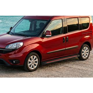 Stranske stopnice Maya Red (2 kosa, aluminij) fotografija 1