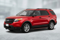 Ford Explorer 2011–2019 Stranske stopnice Maya Red (2 kosa, aluminij) fotografija 1