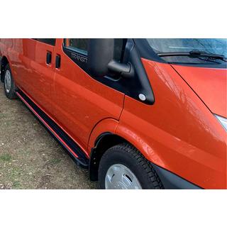 Stranske stopnice Maya Red (2 kosa, aluminij) fotografija 1