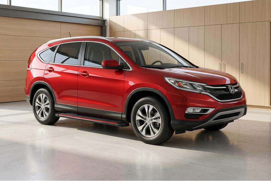 Honda CRV 2012–2016 Stranske stopnice Maya Red (2 kosa, aluminij) Image