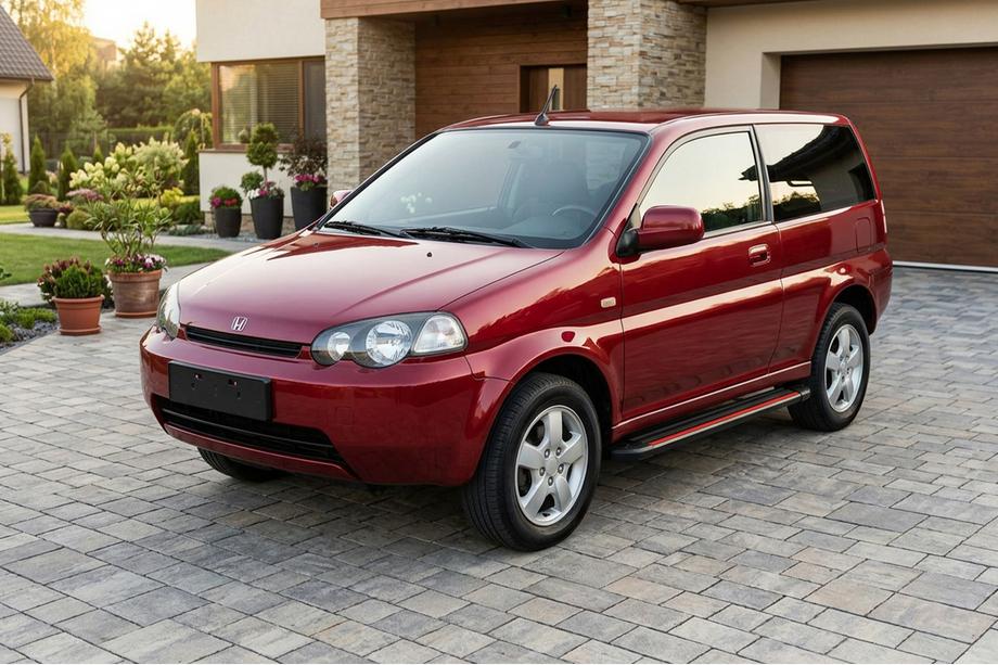 Honda HR-V 1998–2006 Stranske stopnice Maya Red (2 kosa, aluminij) Fotografija 1
